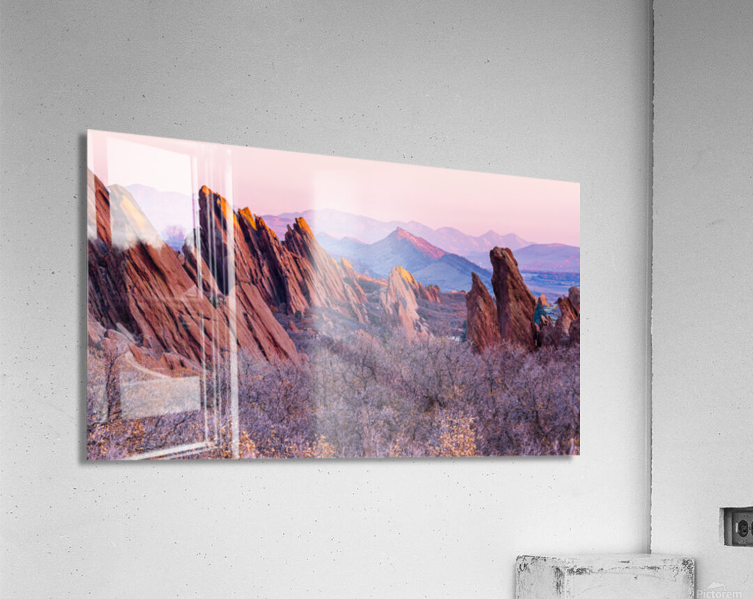 Rox Park Red Rocks Sunrise Acrylic Print