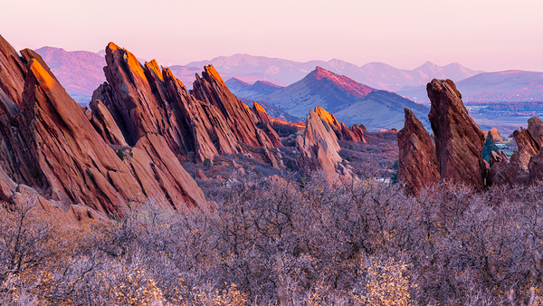Rox Park Red Rocks Sunrise Print