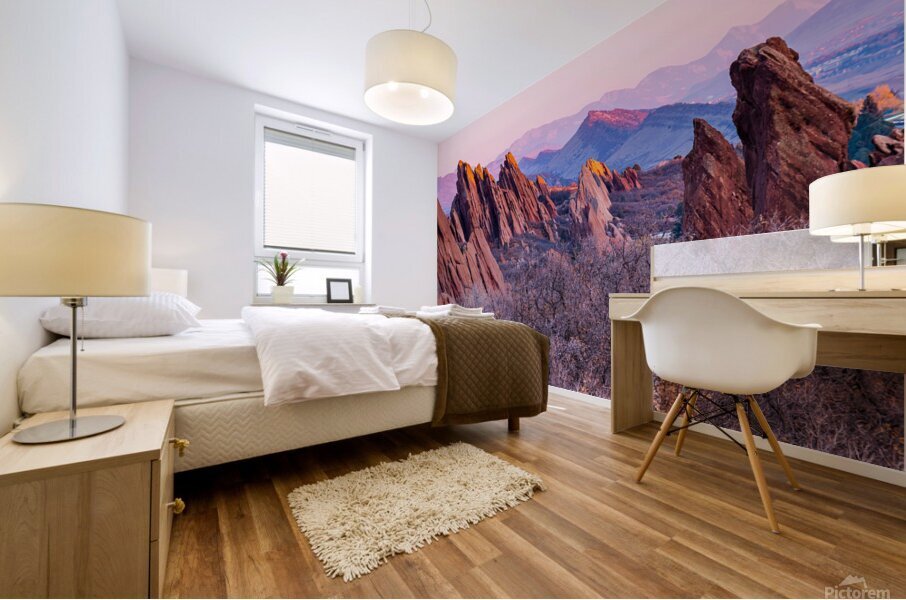 Rox Park Red Rocks Sunrise Mural print