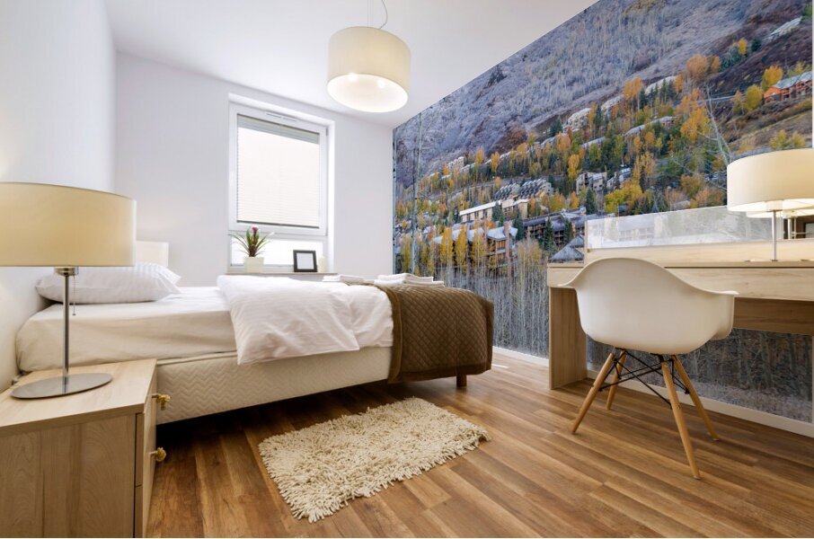 Fire and Ice in Snowmass Colorado  Mural print