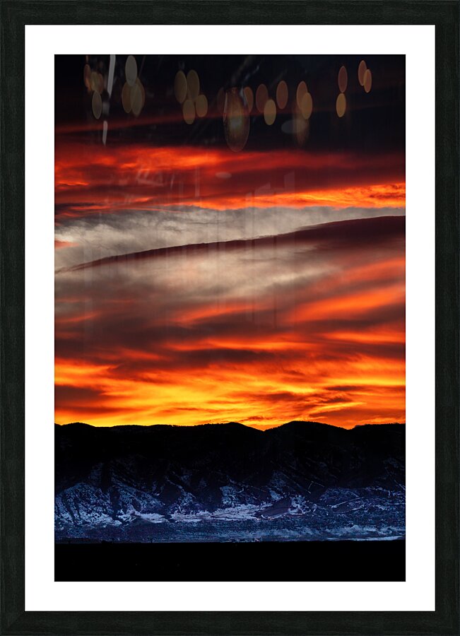 Firehouse Sunset Picture Frame print