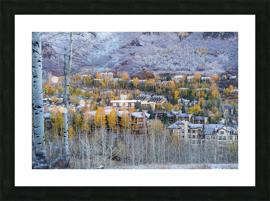 Fire and Ice in Snowmass Colorado  Picture Frame print