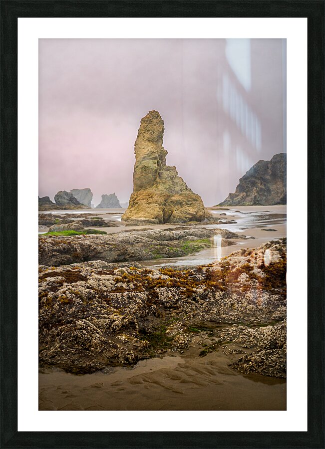 Oregon Beach Rocks Picture Frame print