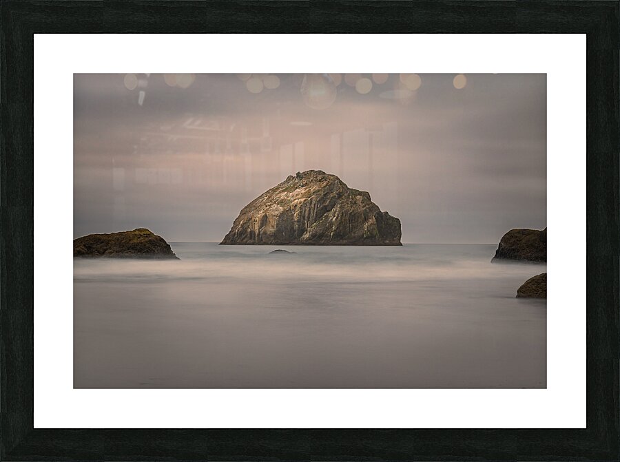 Face Rock Picture Frame print