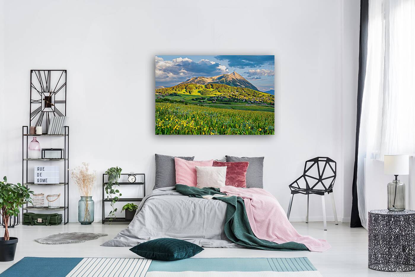 Crested Butte Wildflower Sunset  Reproduction