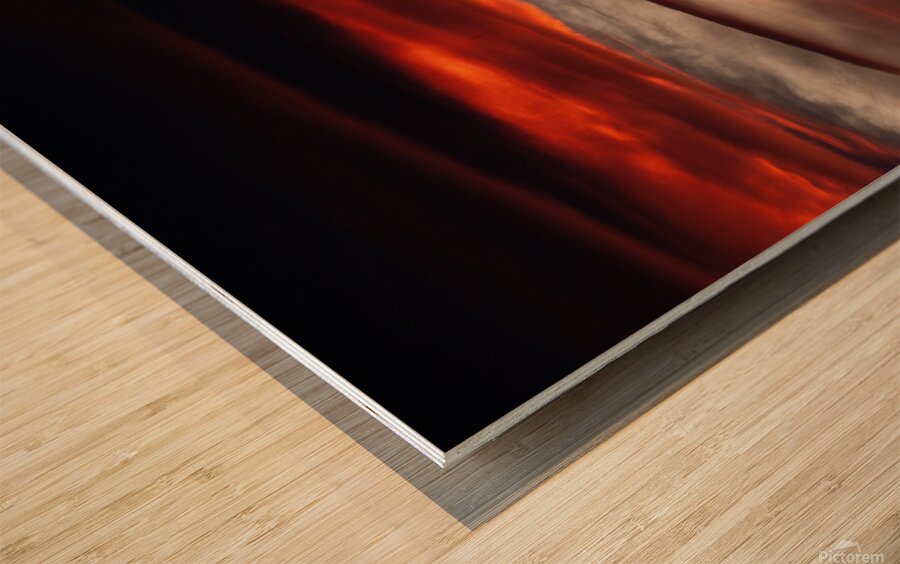 Firehouse Sunset Wood print